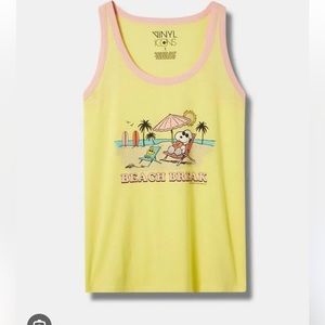 ☀️NWT Torrid snoopy peanuts gang tank top 2X beach break new